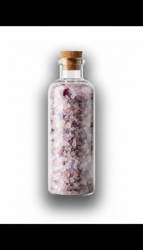 Aromatic Bath Salts Glass Bottle